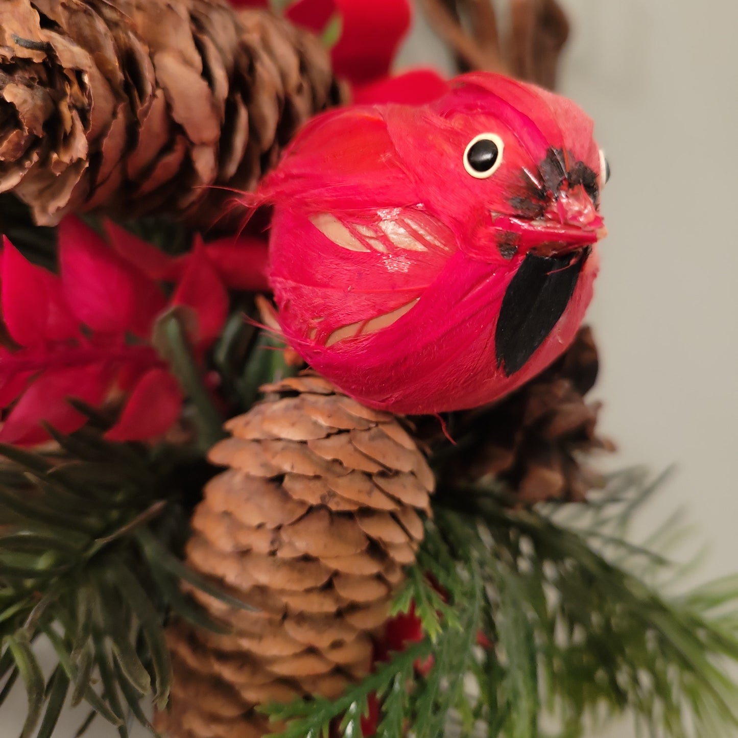 Mini Grapevine Holiday Bird Wreath