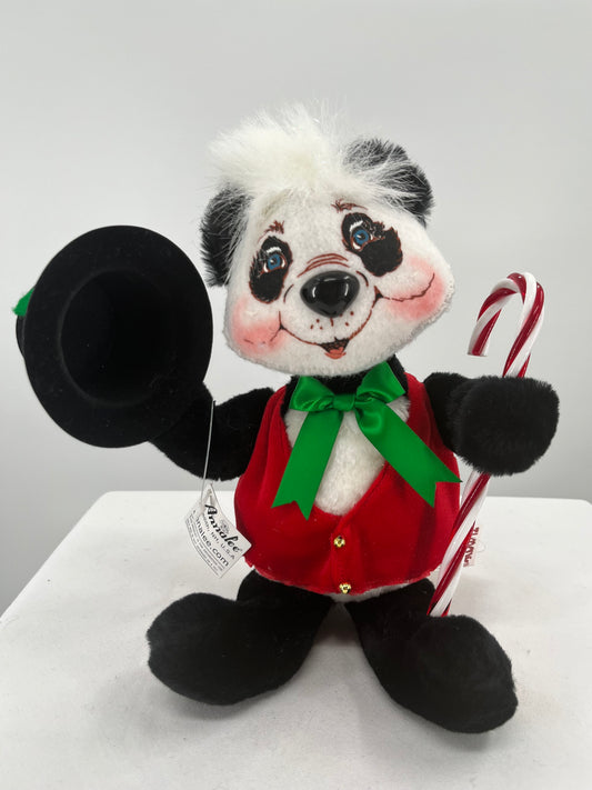 Christmas Panda Bear Annalee Doll