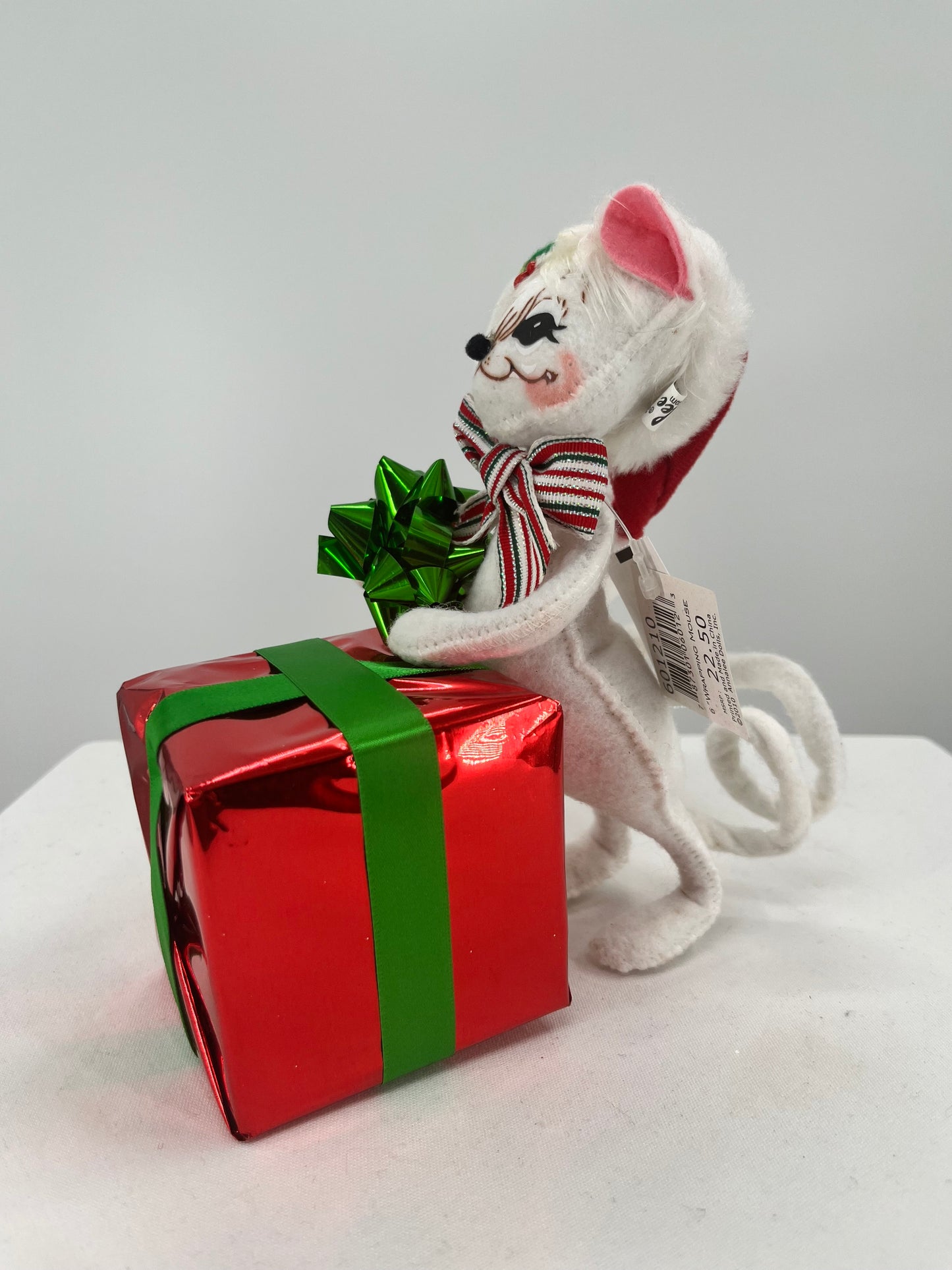 Christmas Wrapping Mouse Annalee Doll