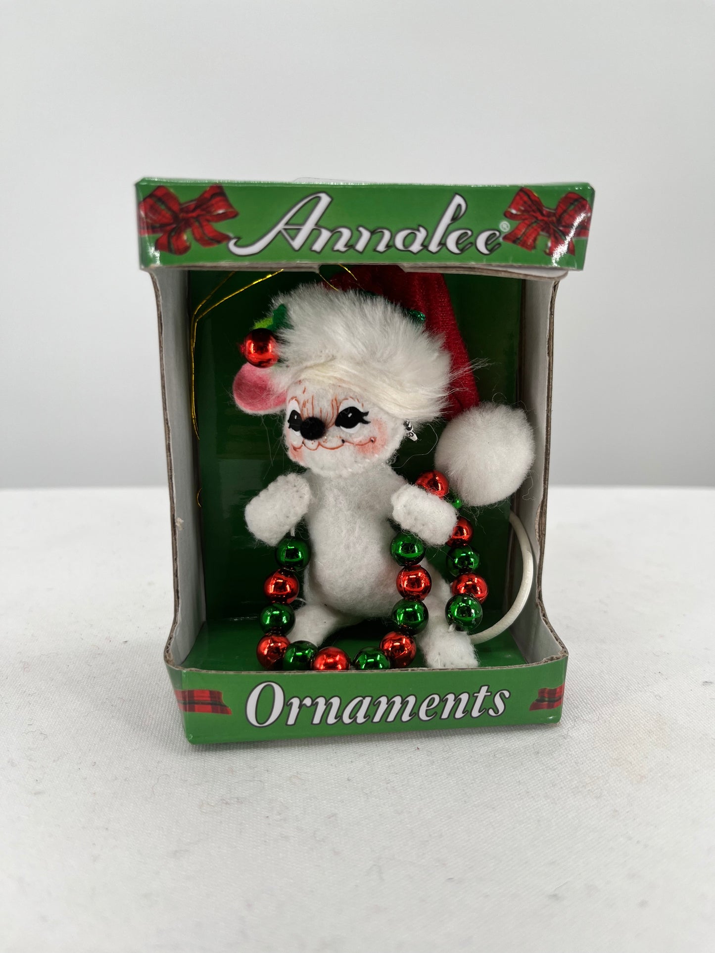 Ribbon Mouse Annalee Doll Ornament 3"