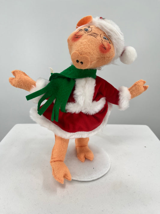 Christmas Jig Pig Annalee Doll