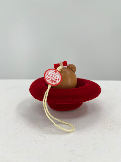 Bear in Hat Ornament