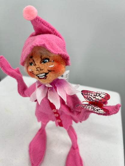 Pink Spring Elf Annalee Doll