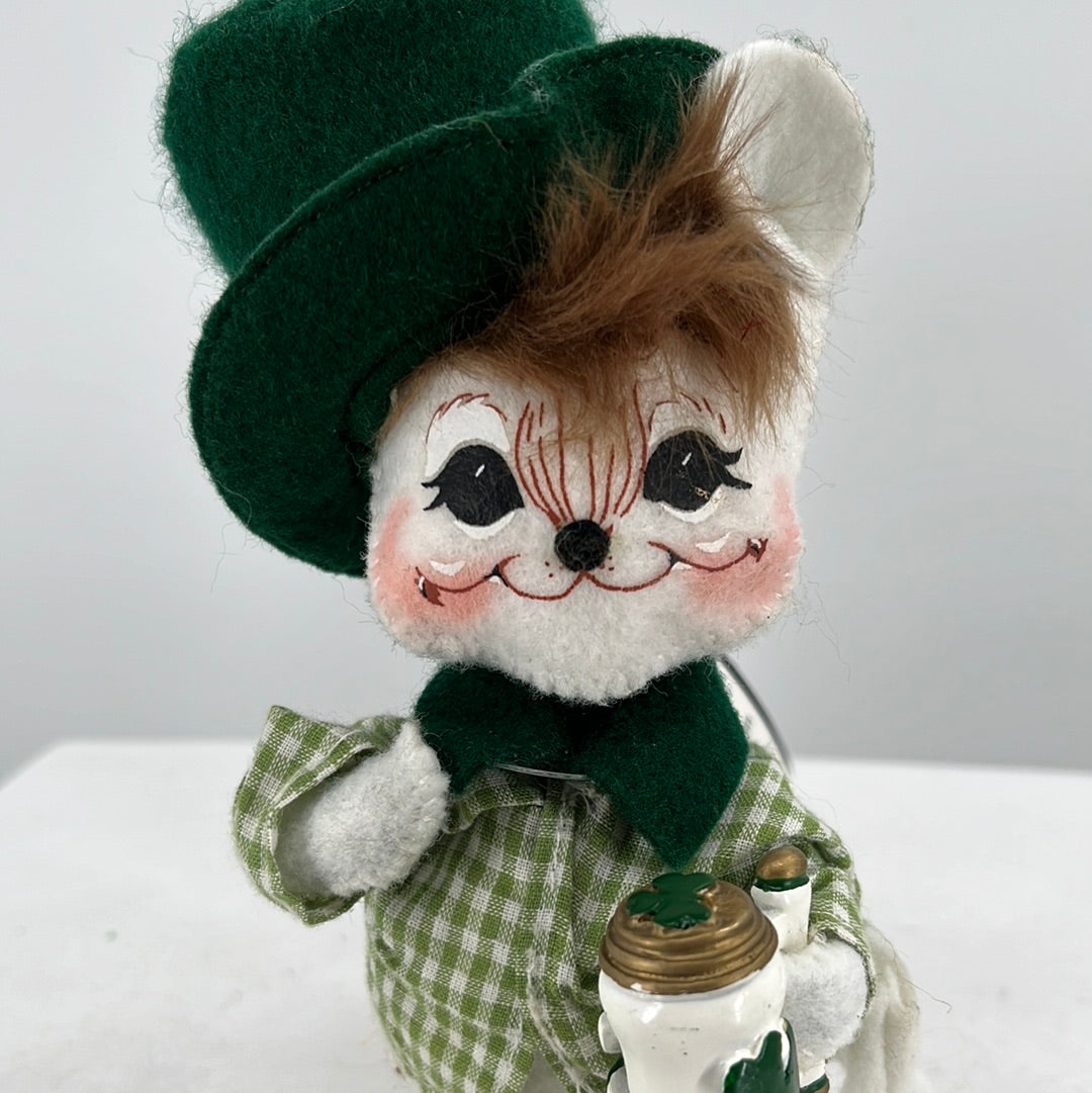 St. Patrick's Day Irish Mouse Annalee Doll