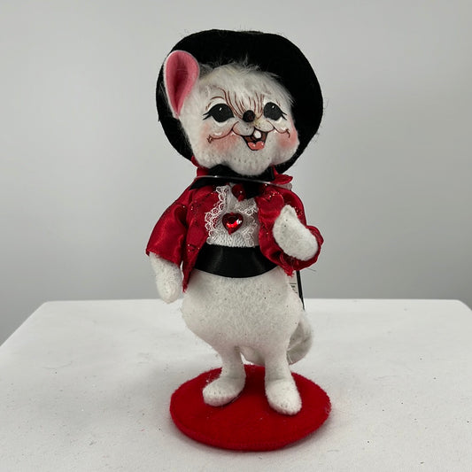 Valentine's Day Sweetheart Boy Mouse Annalee Doll