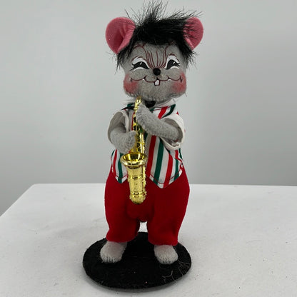 Jazzy Christmas Mouse Annalee Doll