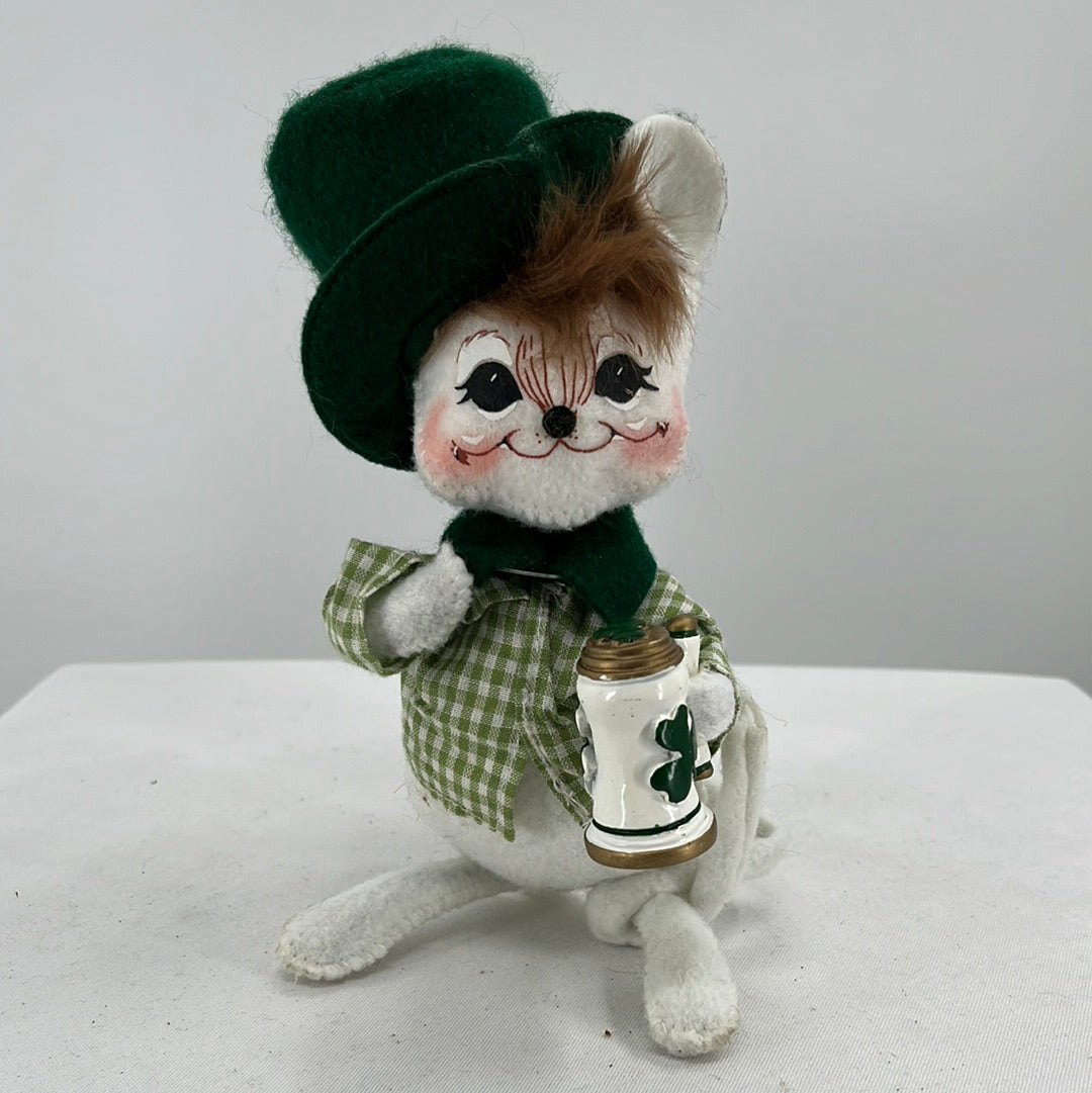 St. Patrick's Day Irish Mouse Annalee Doll