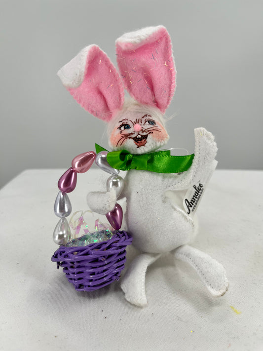 Easter Basket Bunny Annalee Doll