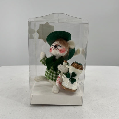 St. Patrick's Day Mouse with Ale Annalee Doll