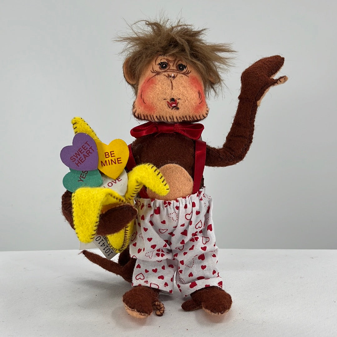 Valentine's Day Monkey Around Boy Annalee Doll