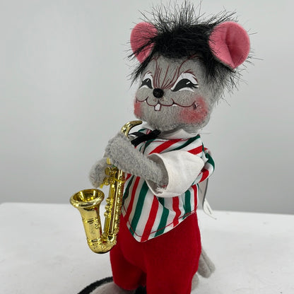 Jazzy Christmas Mouse Annalee Doll