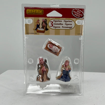 Lemax Christmas Village Nativity (Set of 3) accessory, front view.